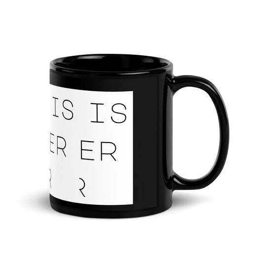 Black Glossy Mug